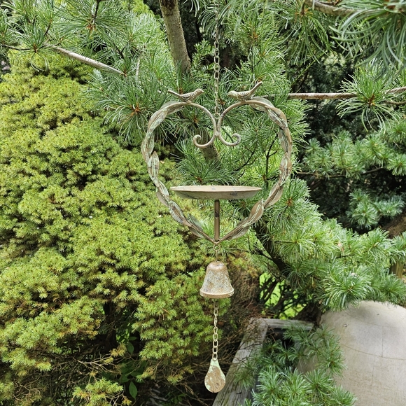Decorative Metal Birdfeeder Bell Chime - Picture 2 of 12